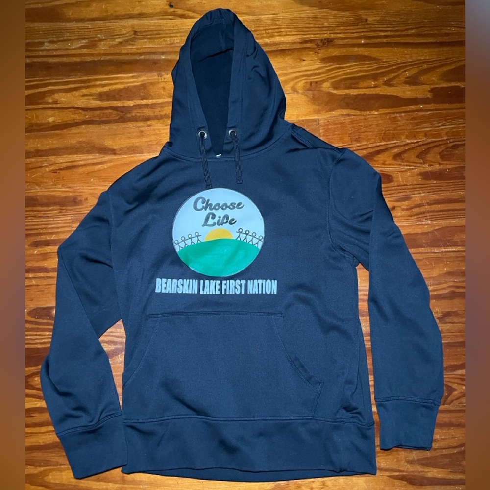 1 of 1 Bearskin Lake First Nation Navy Blue Hoodie
